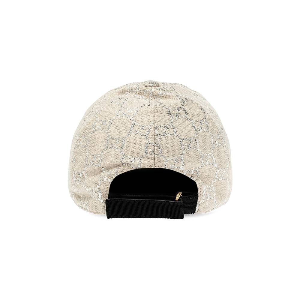 Gucci GG Lam Baseball Hat 'White/Black' - Gucci - 631953 3HK75 9060 | GOAT