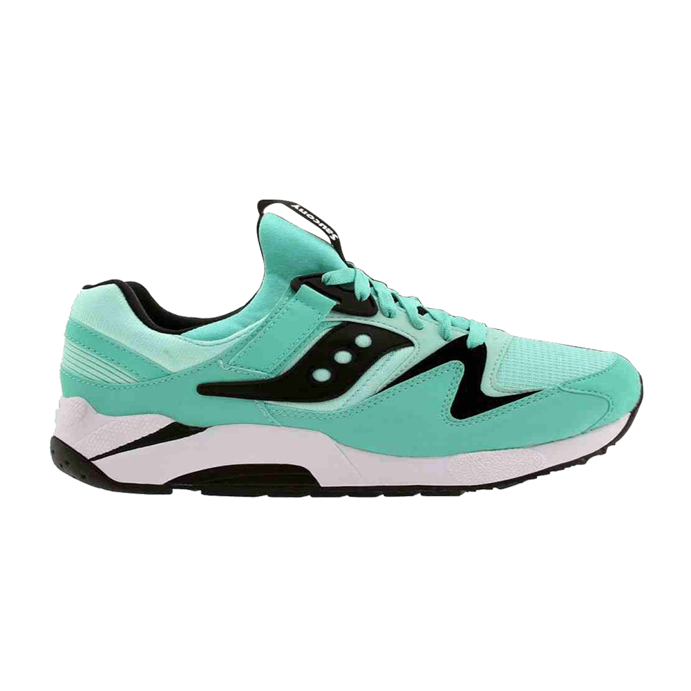 saucony grid 9000 mint and black