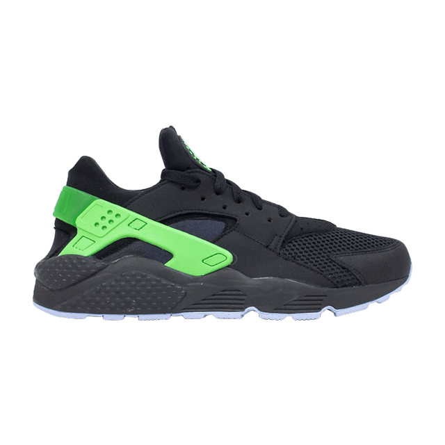 nike air huarache black poison green