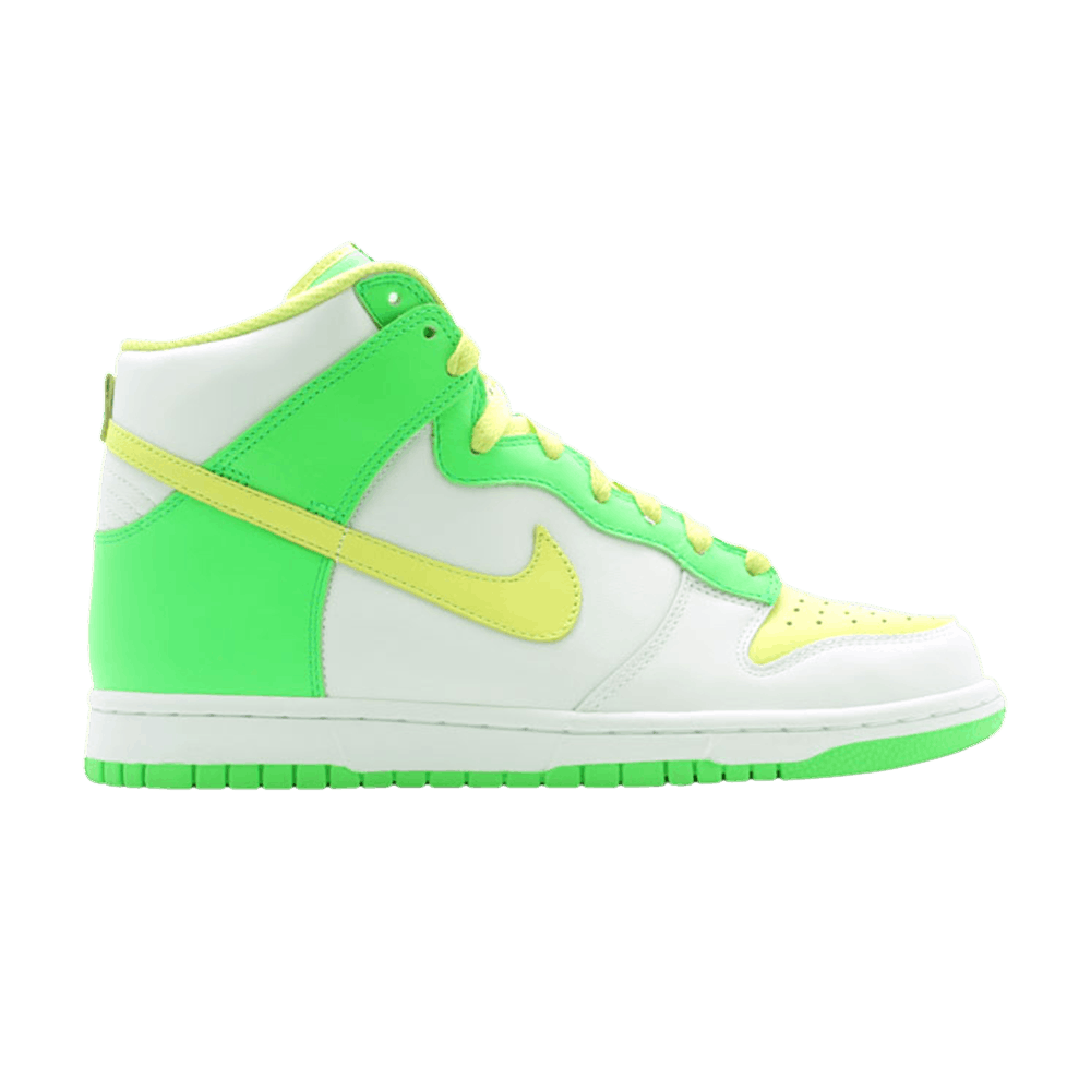 Nike dunk high green yellow shop