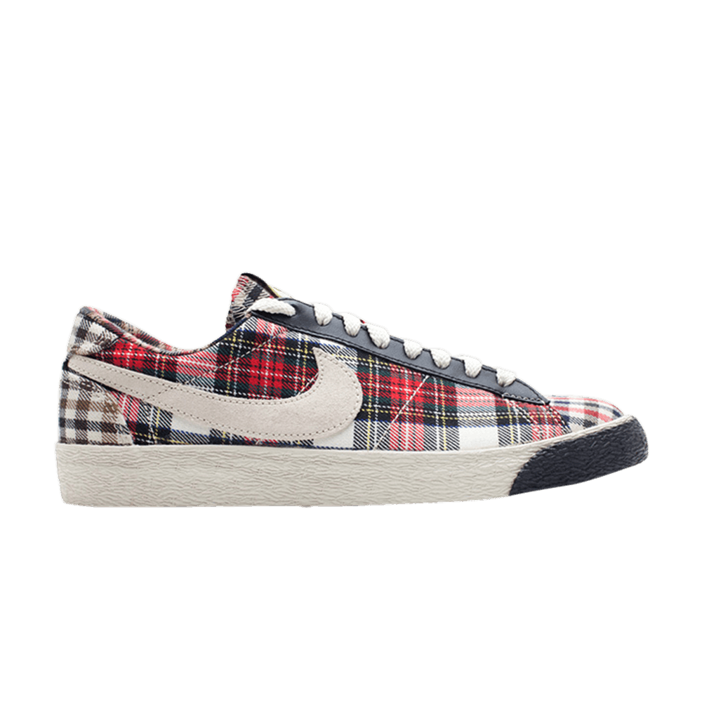 nike blazer red plaid