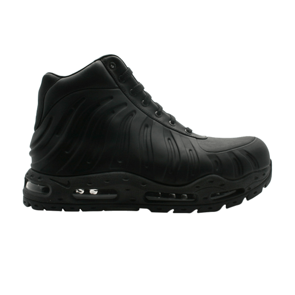 black nike foamposite boots