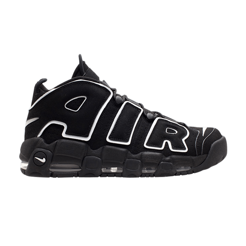 air uptempo black and white