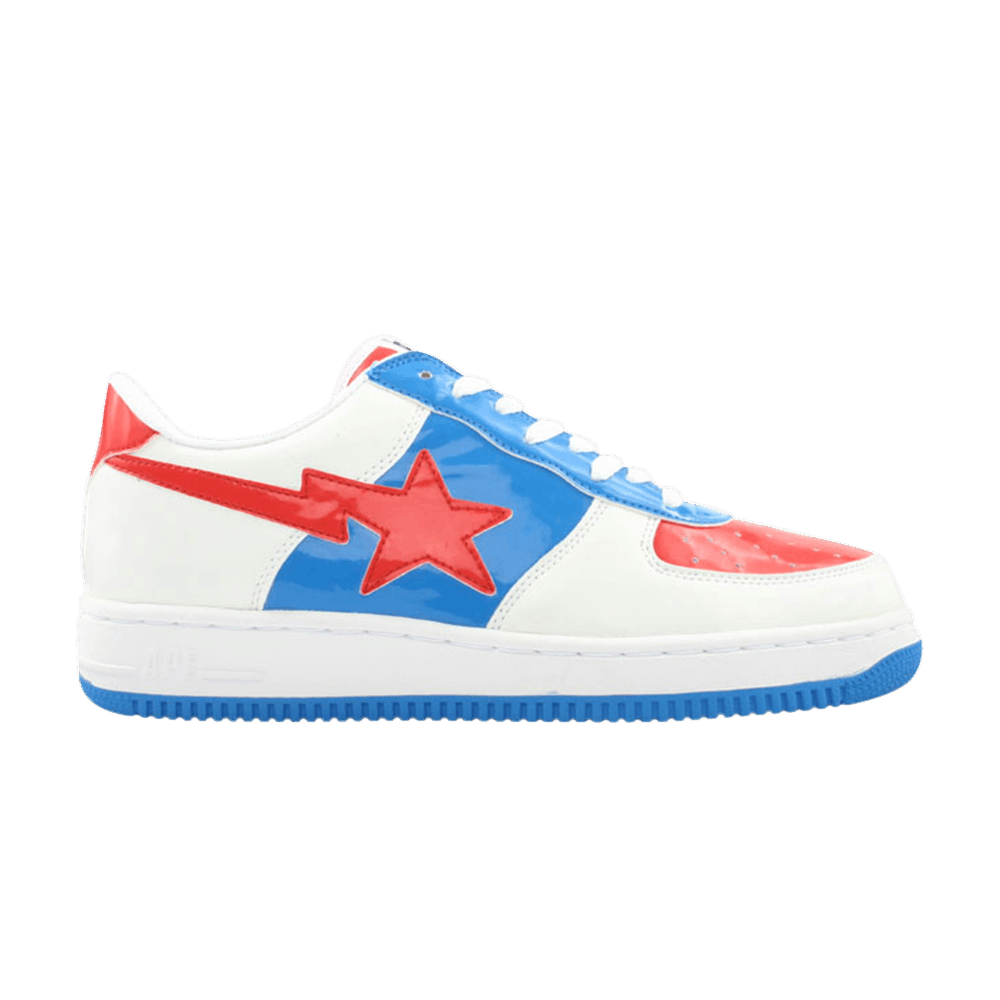 Bapesta FS-001 Low 'White Blue Red' - A Bathing Ape - 457 | GOAT