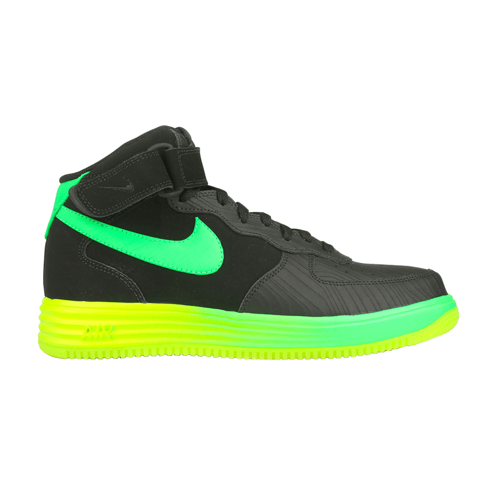 Nike Lunar Force 1 Mid LTHR - Black/Poison Green