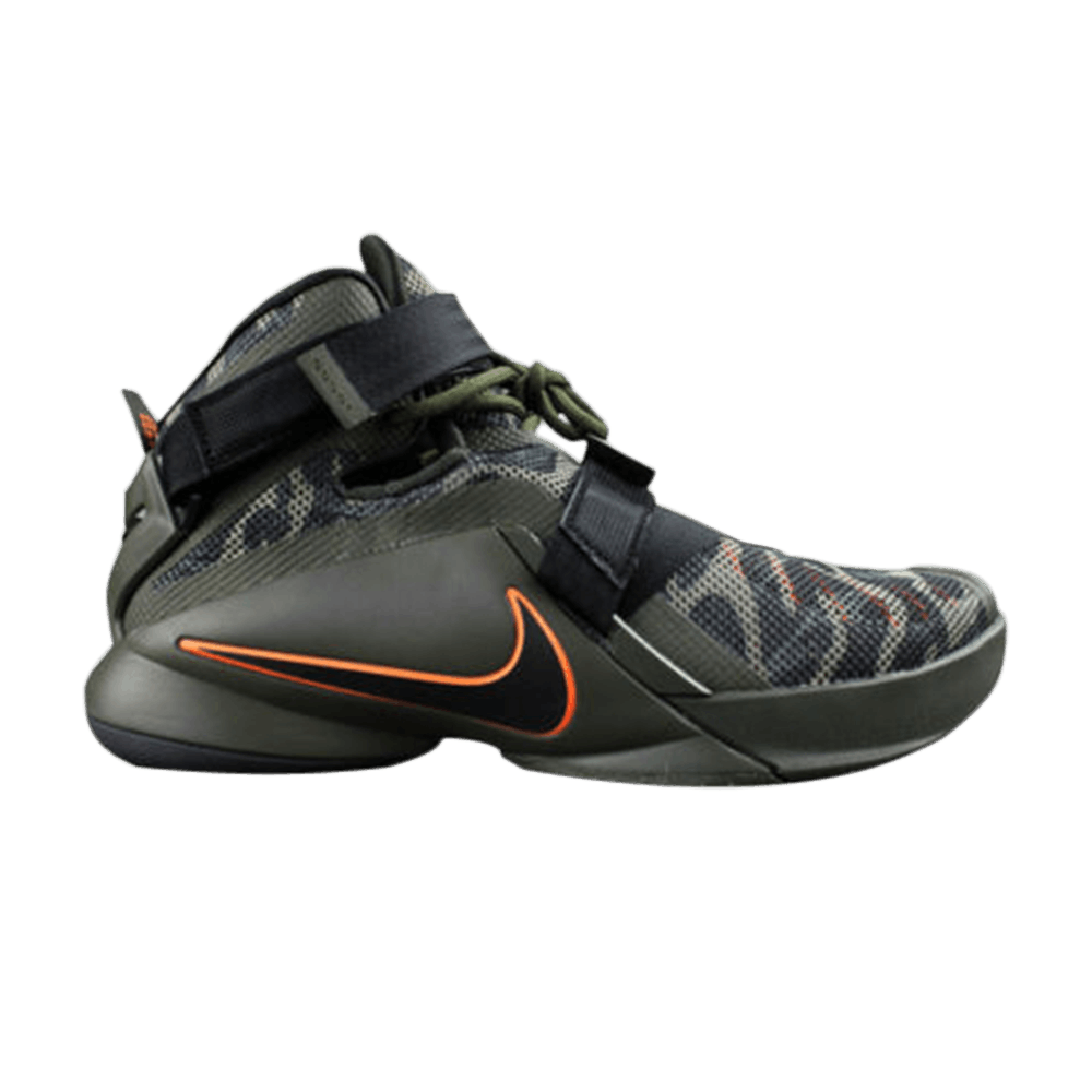 LeBron Soldier 9 Premium 'Camo' Sample - Nike - 749490 003 S | GOAT
