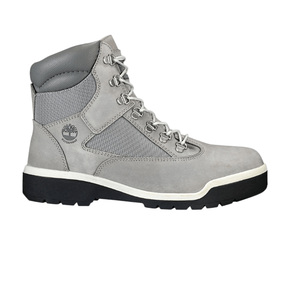 Size 11.0 6 Inch Waterproof Field Boot Grey White