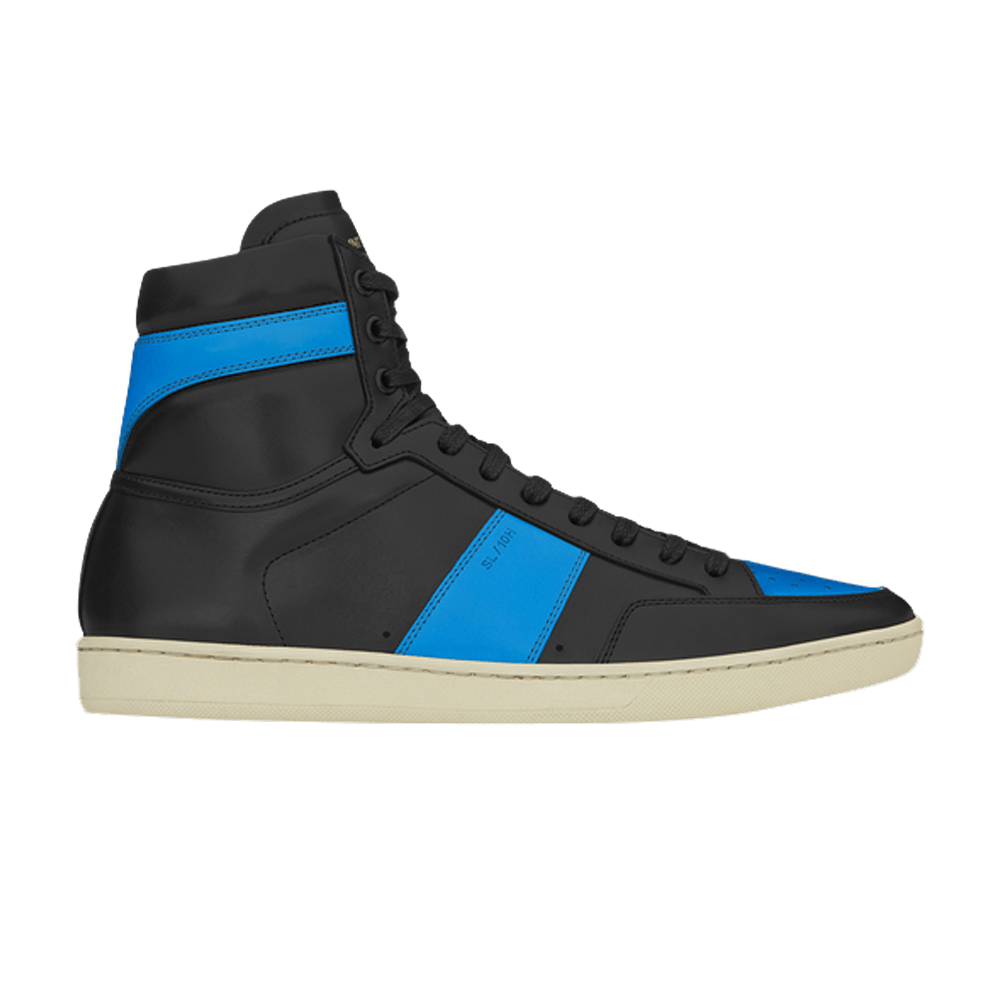 Black and blue hot sale saint laurent sneakers