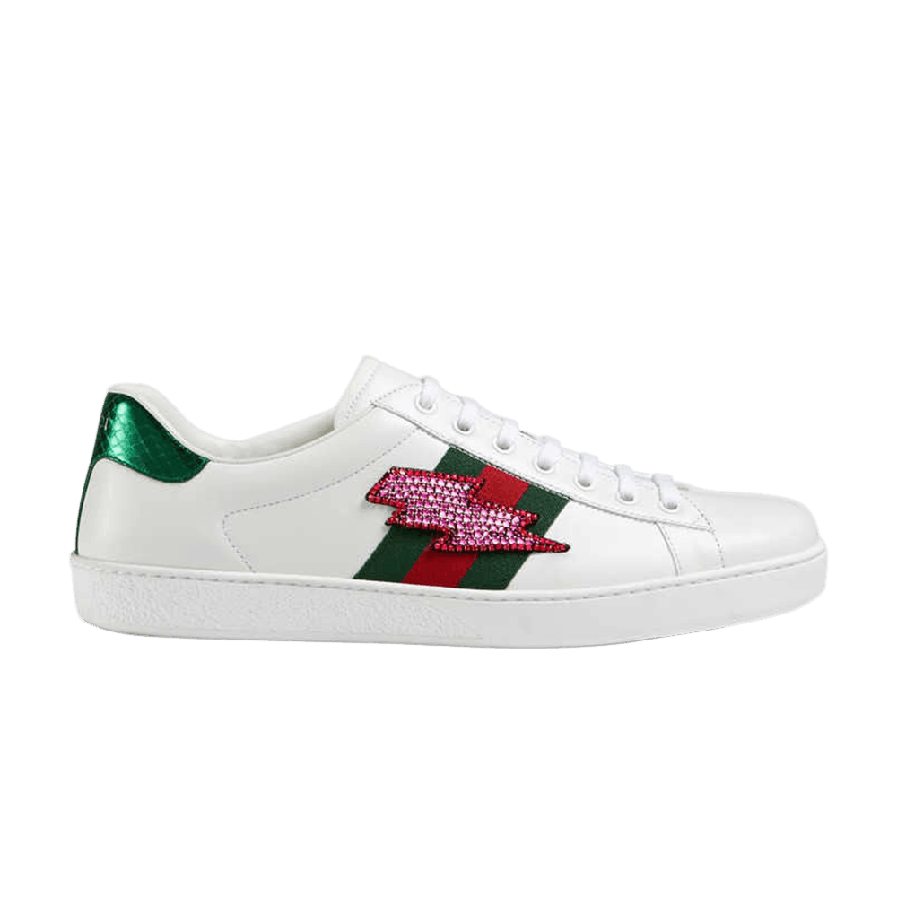 Gucci Ace Embroidered 'Lightning Bolt 