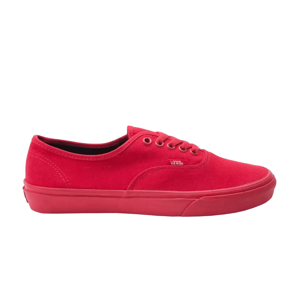 all red vans authentic