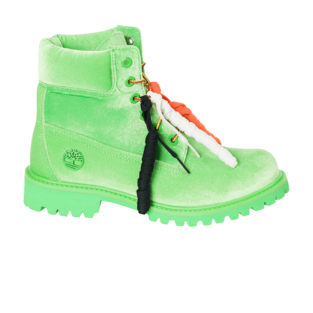 off white green timberlands