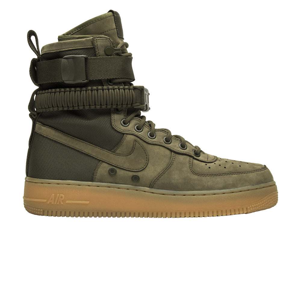 olive green air force 1 high top