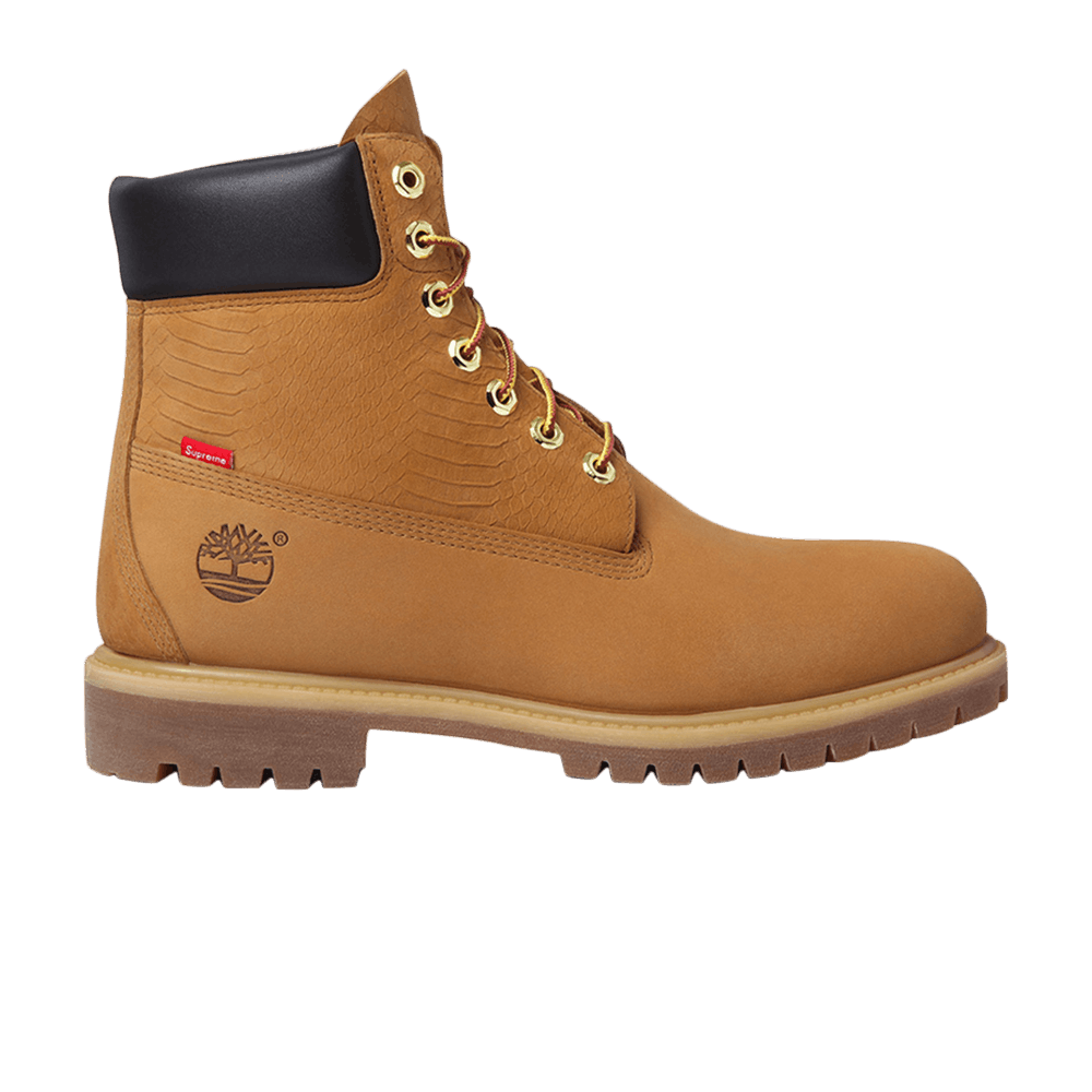 Buy Supreme x 6 Inch Premium Boot 'Wheat Snake' - 6229A | GOAT