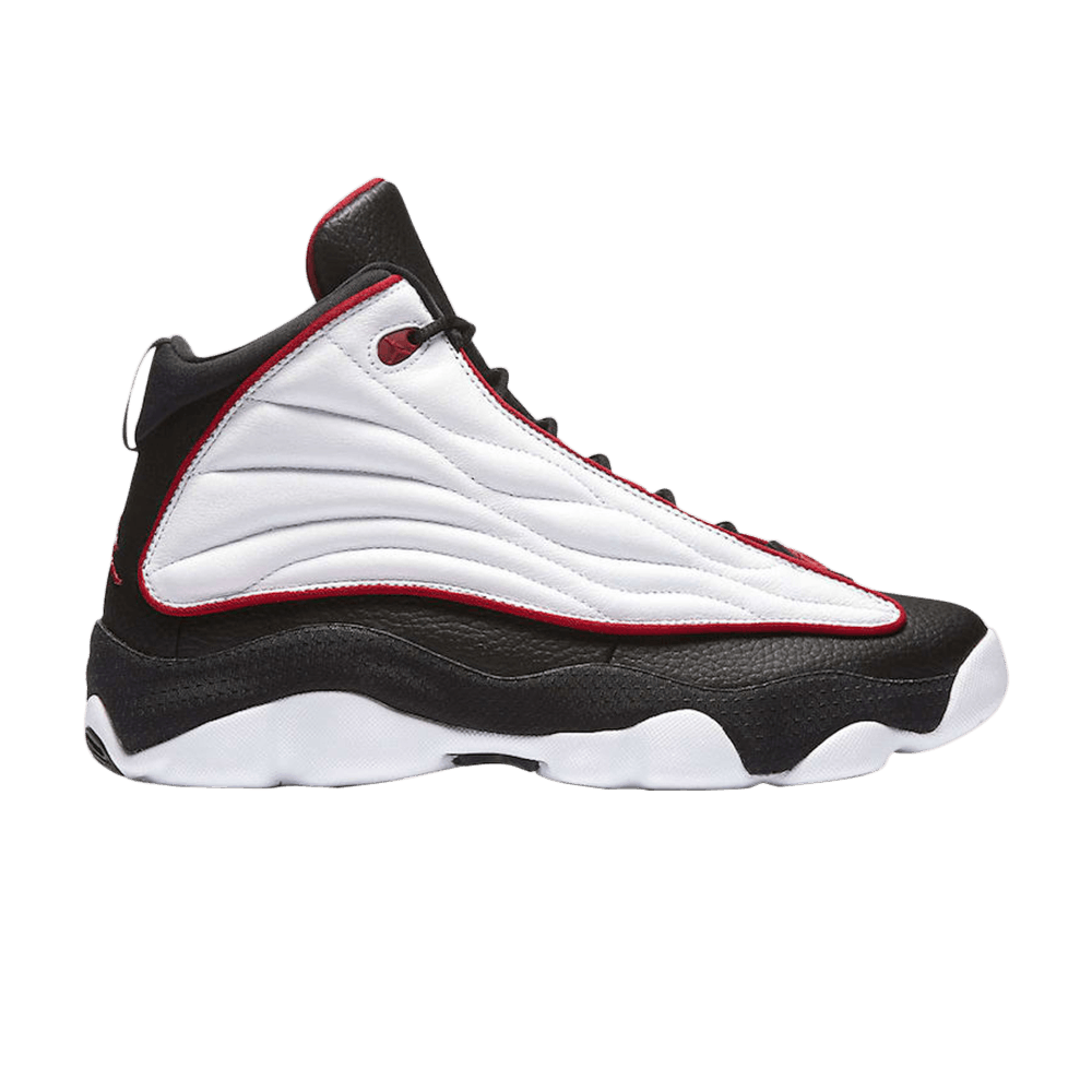 jordan pro strong black red
