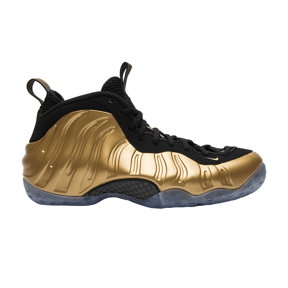 black and gold infant foamposites