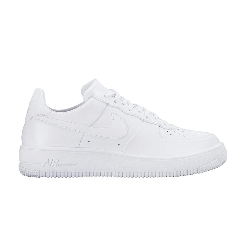 Air force 1 leather high trainers Nike White size 10.5 US in Leather -  28959840