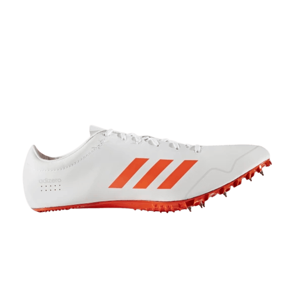 Buy Adizero Prime Sprint Spikes White Red Silver BB4117 GOAT