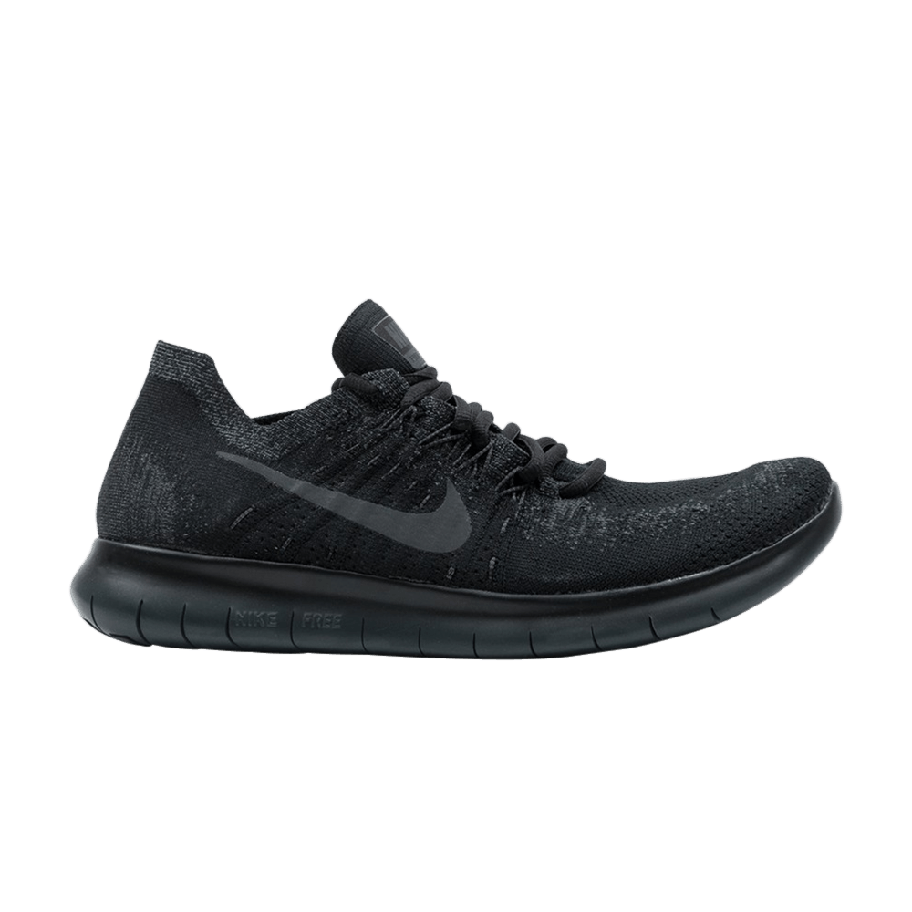 womens nike free rn flyknit 2017 black and white