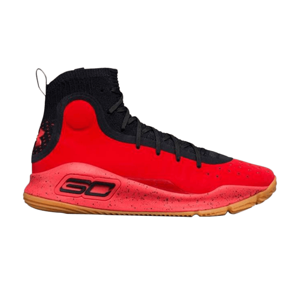 Curry 4 'Red Black Gum' - Under Armour 