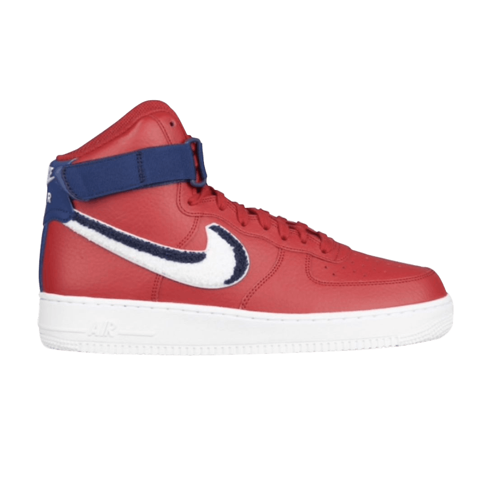 Nike Air Force 1 Sneakers High '07 LV8 Men Sz 11.5 Gym Red White Blue  806403-603