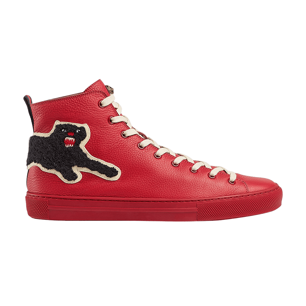 Red high top gucci sneakers online