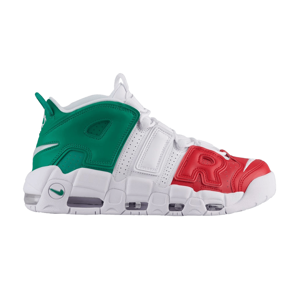 nike air uptempo bianche e argento