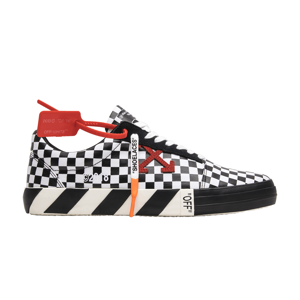 indvirkning Stipendium tæppe OFF-WHITE Vulc Low Top 'Checkered Black White' - Off-White -  OMIA085E18351001 9900 | GOAT
