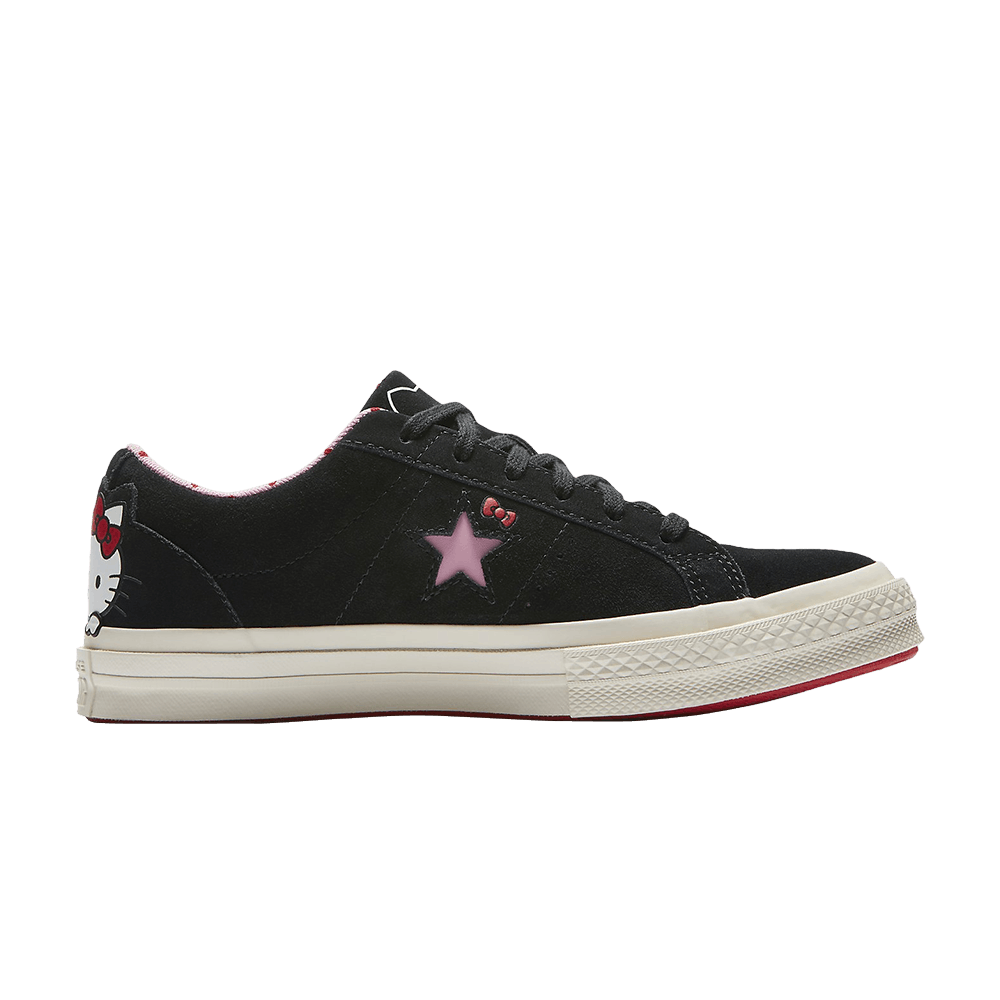 Authorization putty Aggressive Hello Kitty x One Star Suede Low 'Black' | GOAT