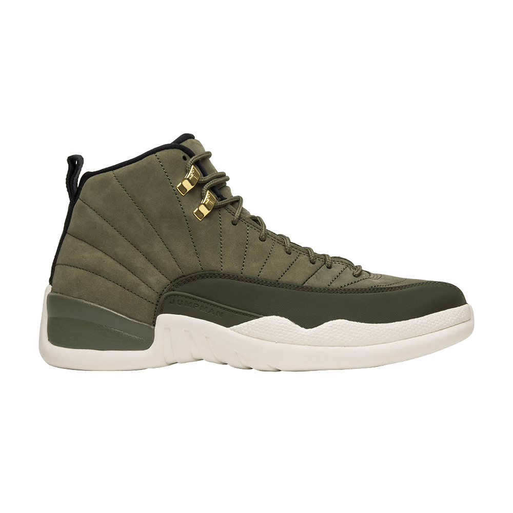 olive green and white 12s