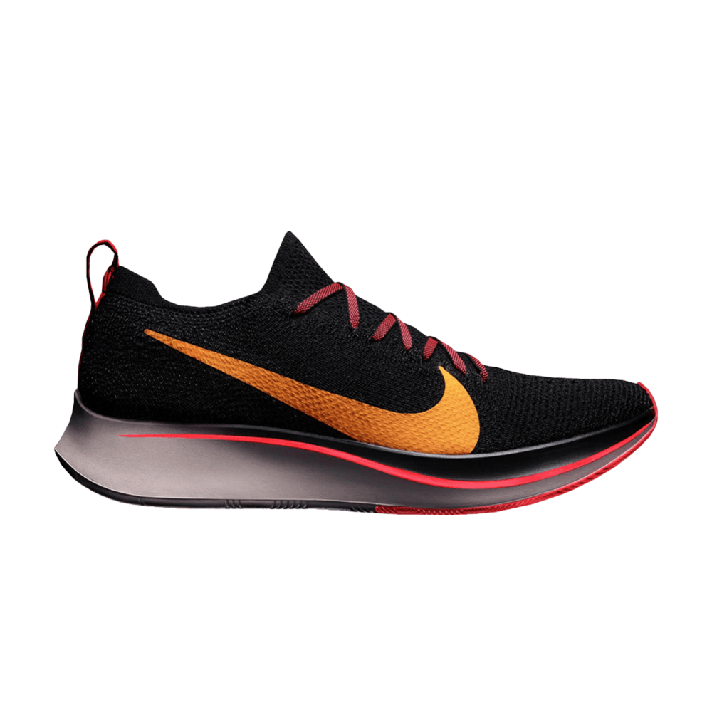 nike zoom fly flyknit black flash crimson
