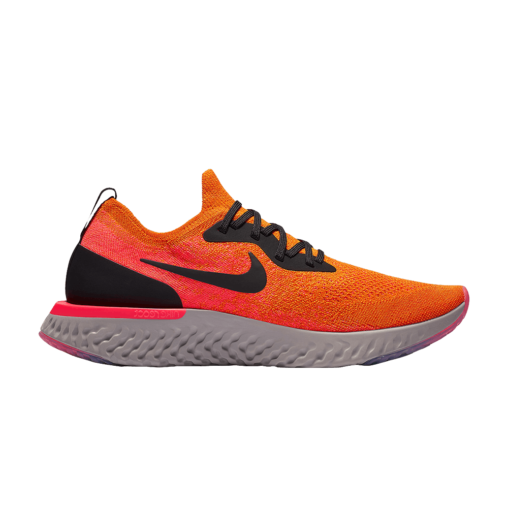 Nike react flyknit orange cheap