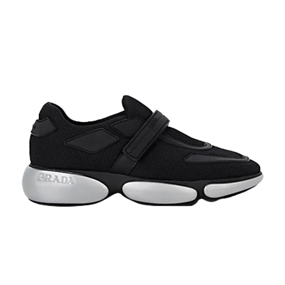 靴 PRADA Prada // Black Patent Leather Triangle Logo Mary Jane Pumps – VSP