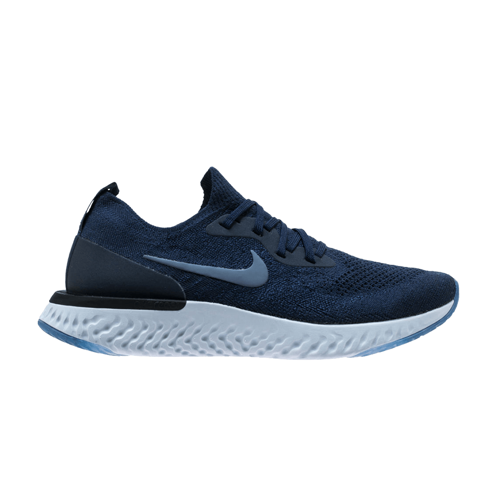 nike epic react flyknit college navy diffused blue