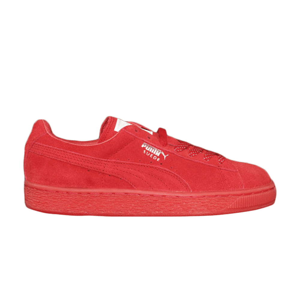Puma Suede Classic Mono Reflced Women US 7.5 Red Sneakers