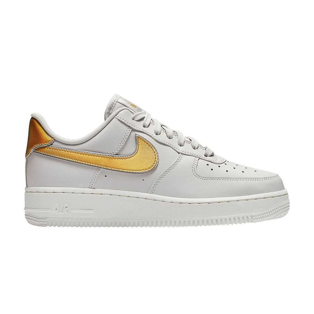 air force 1 white gold swoosh