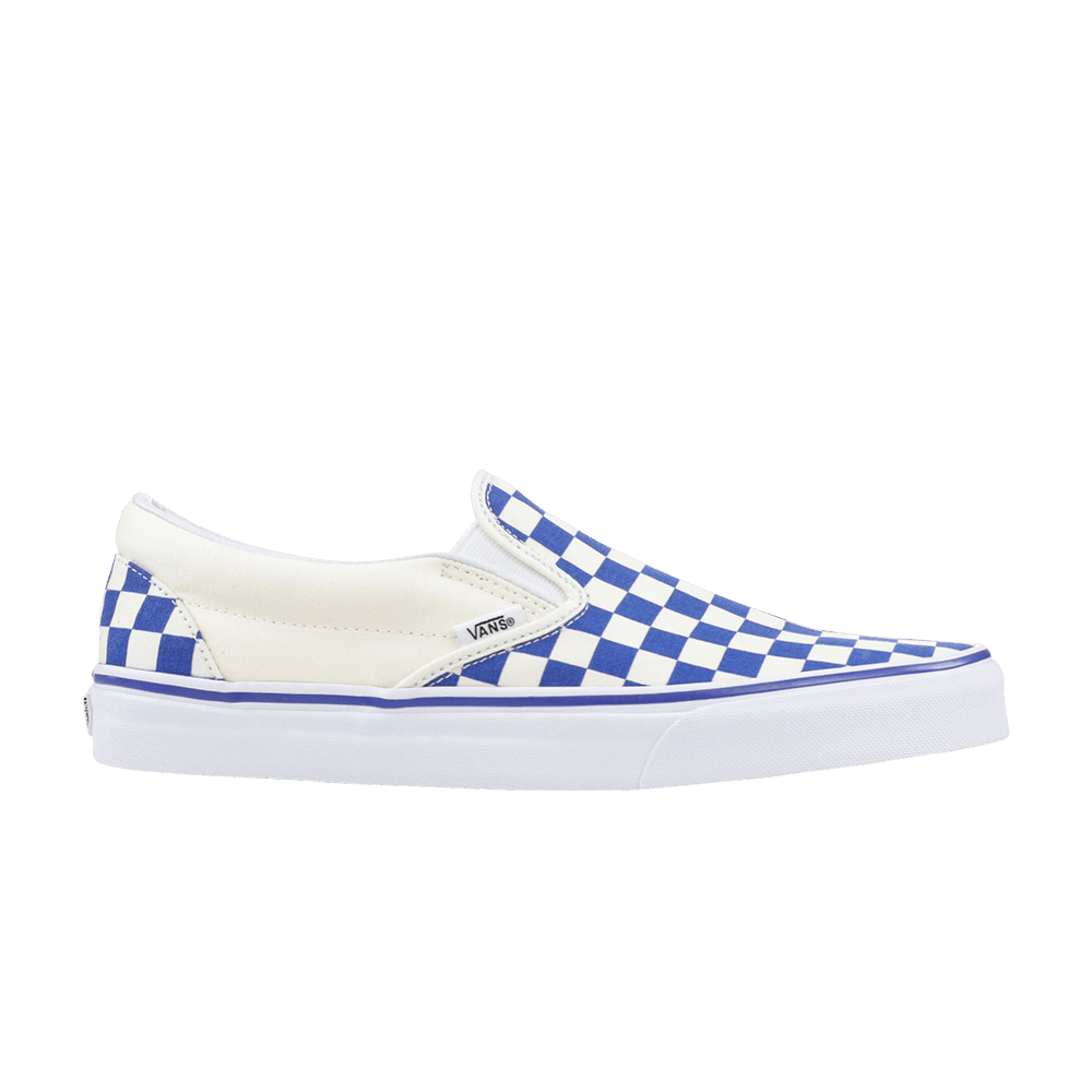 Classic Slip-On 'Primary Check' - Vans - VN0A38F7P0U | GOAT