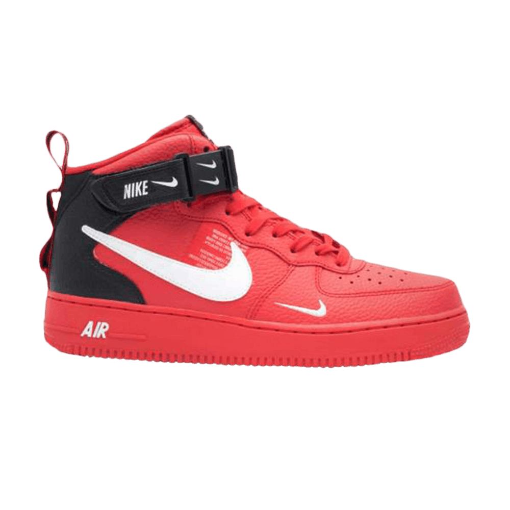 air force 1 overbranding red