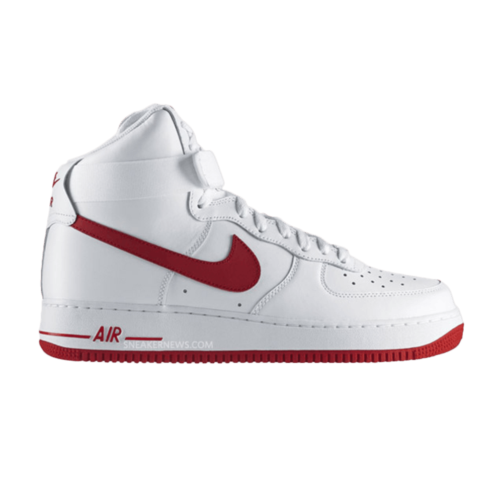 Size-12 Nike Air Force 1 High Red/ White Speckle 315121-607 Rare