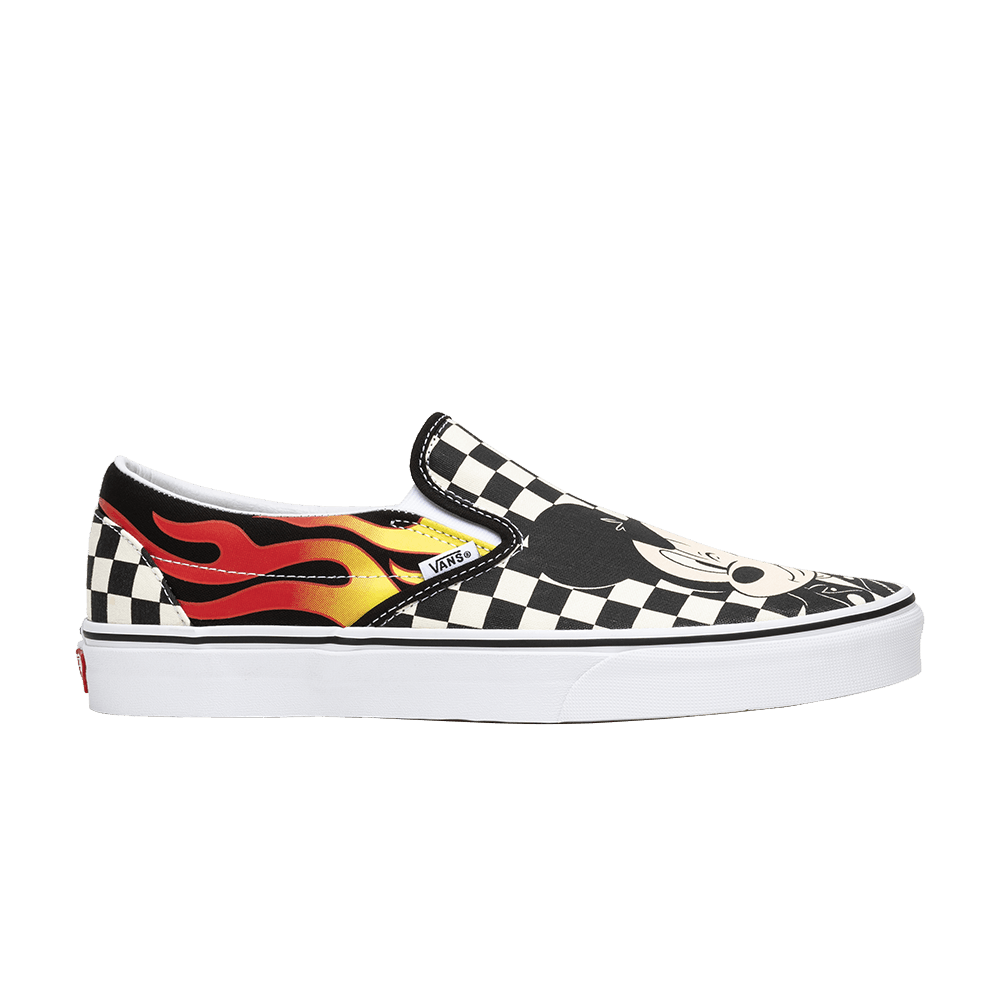 vans checkerboard mickey mouse