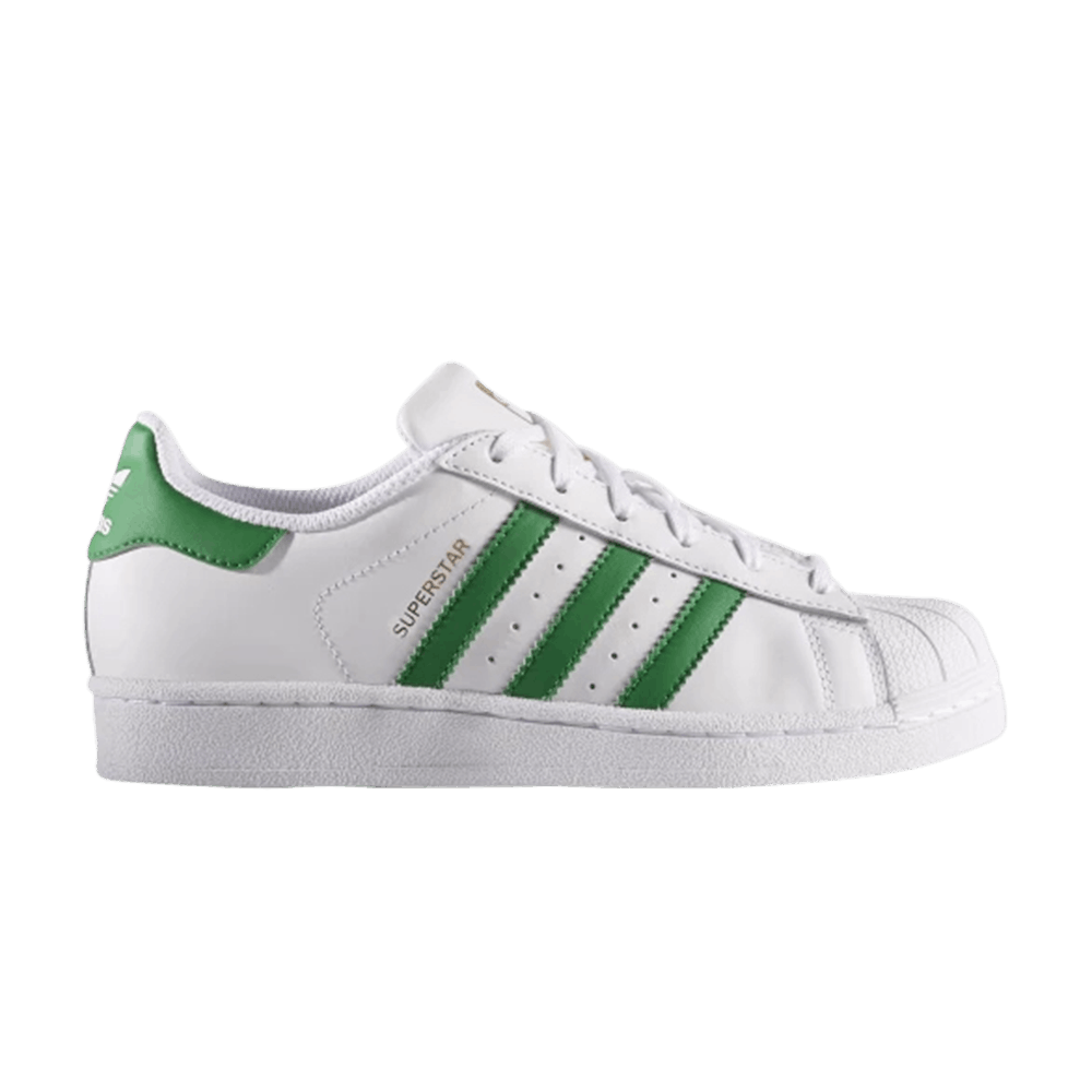 superstar white green