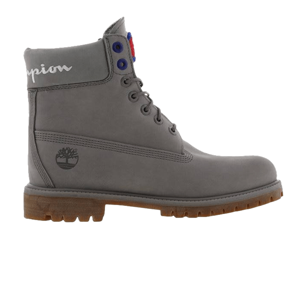 champion timberland boots collab