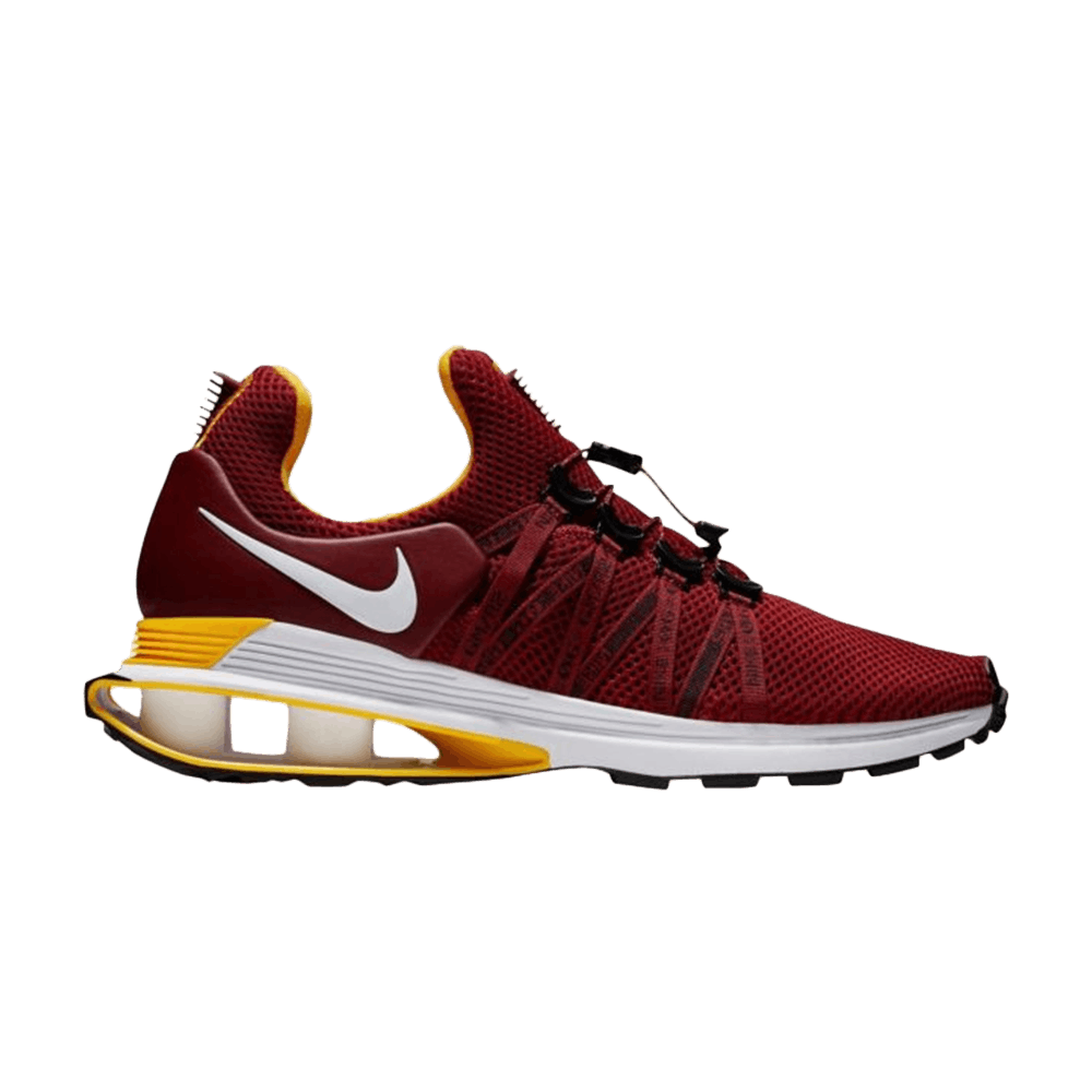 Red nike shox gravity hot sale