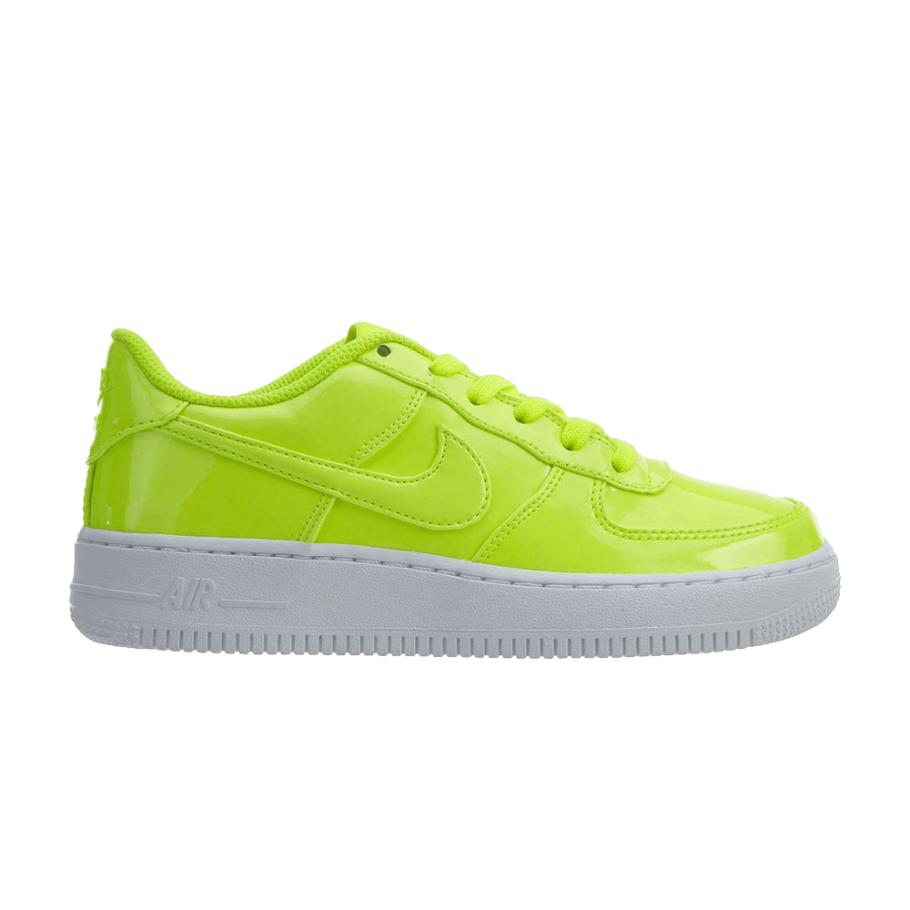 Nike Air Force 1 LV8 UV Volt / White AO2287-700 Youth Size 2Y Low