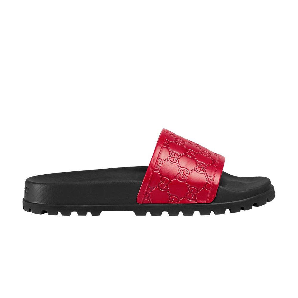 Gucci signature slides on sale