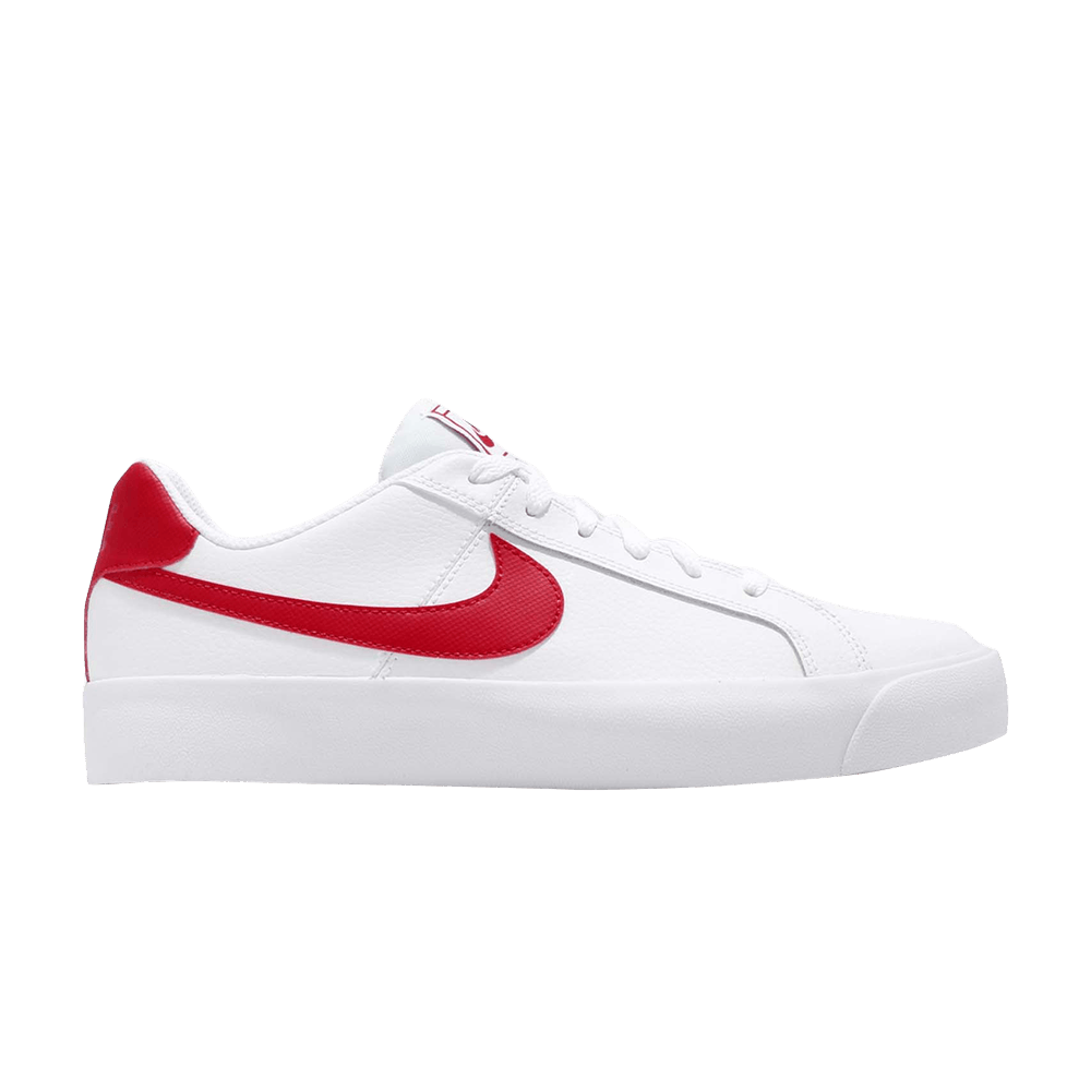 nike court white red