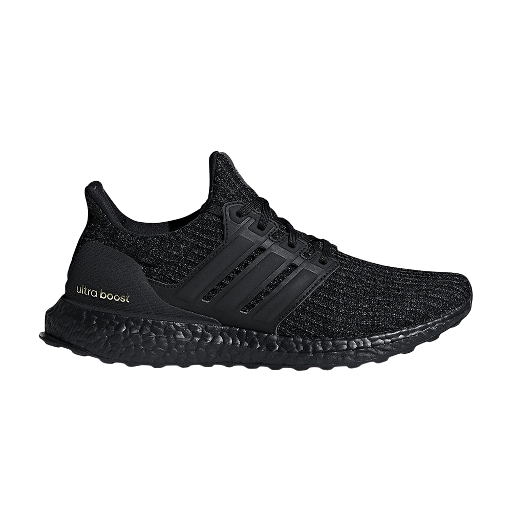 ultra boost triple black gold