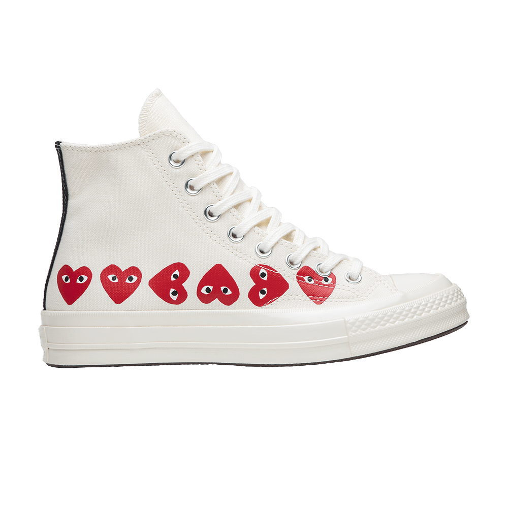 converse high tops with red heart