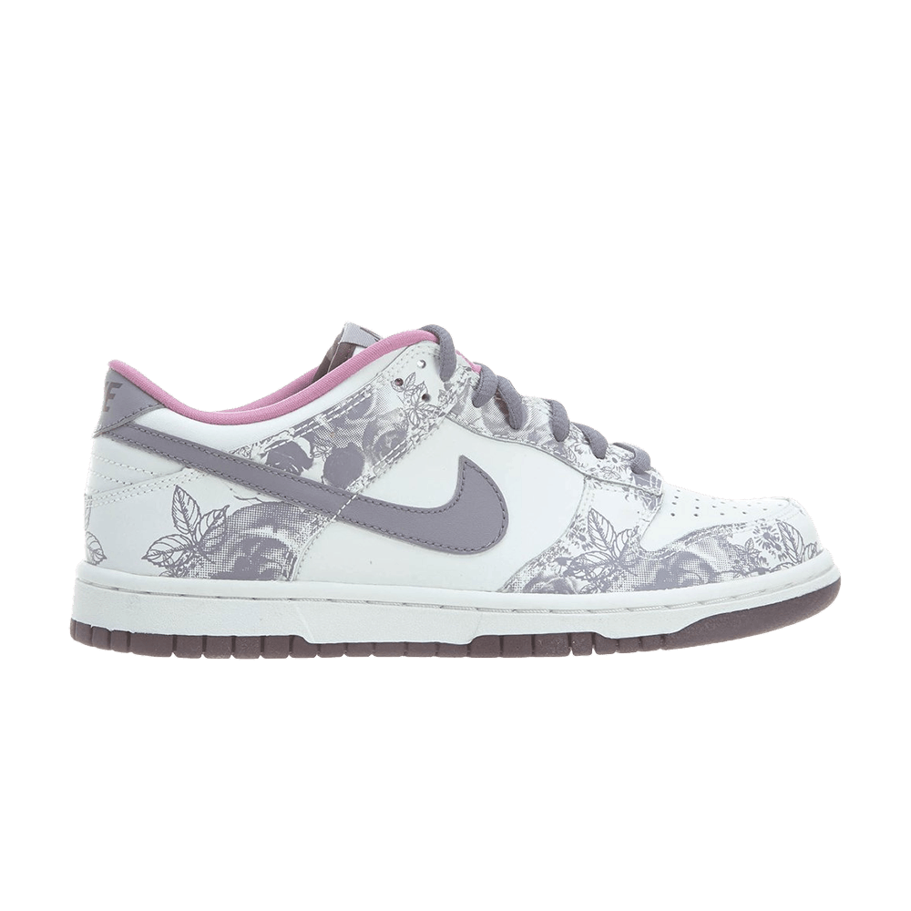 Nike sb dunks black and grey floral print top