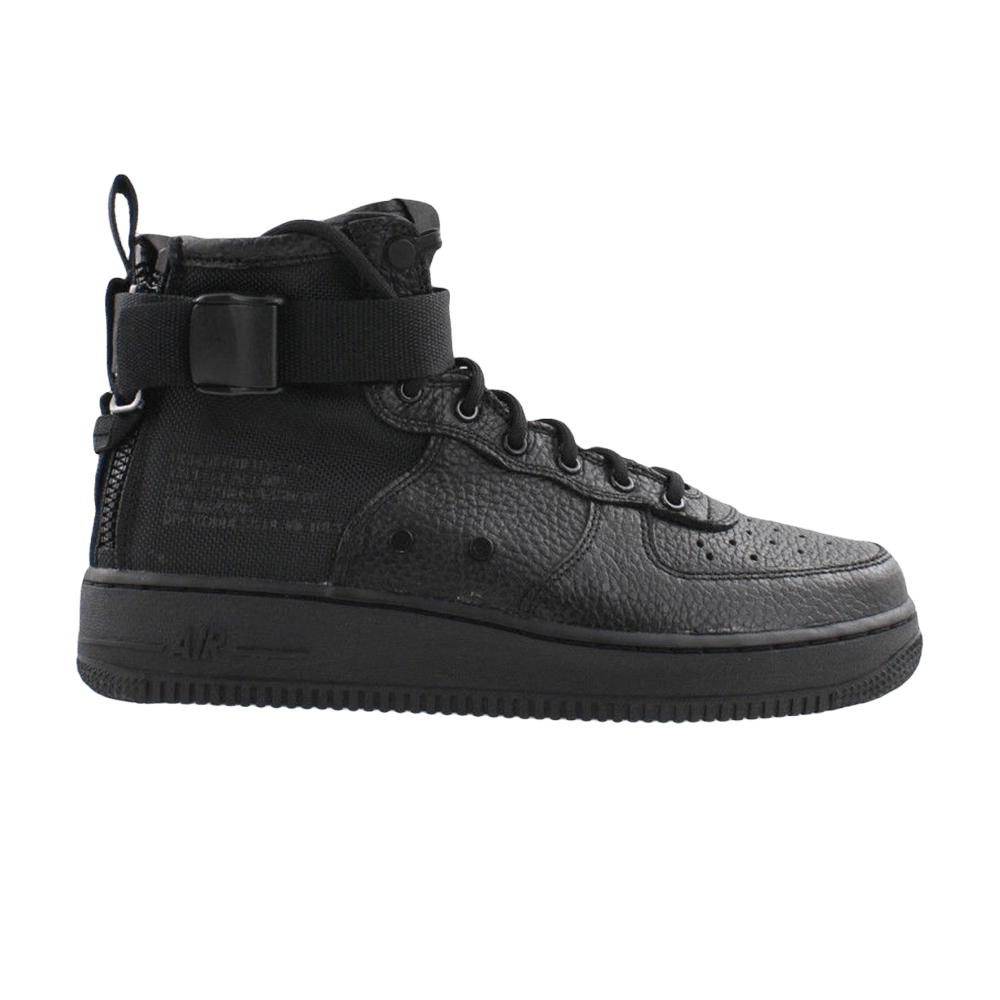 SF Air Force 1 Mid GS 'Triple Black' - Nike - AJ0424 003 | GOAT
