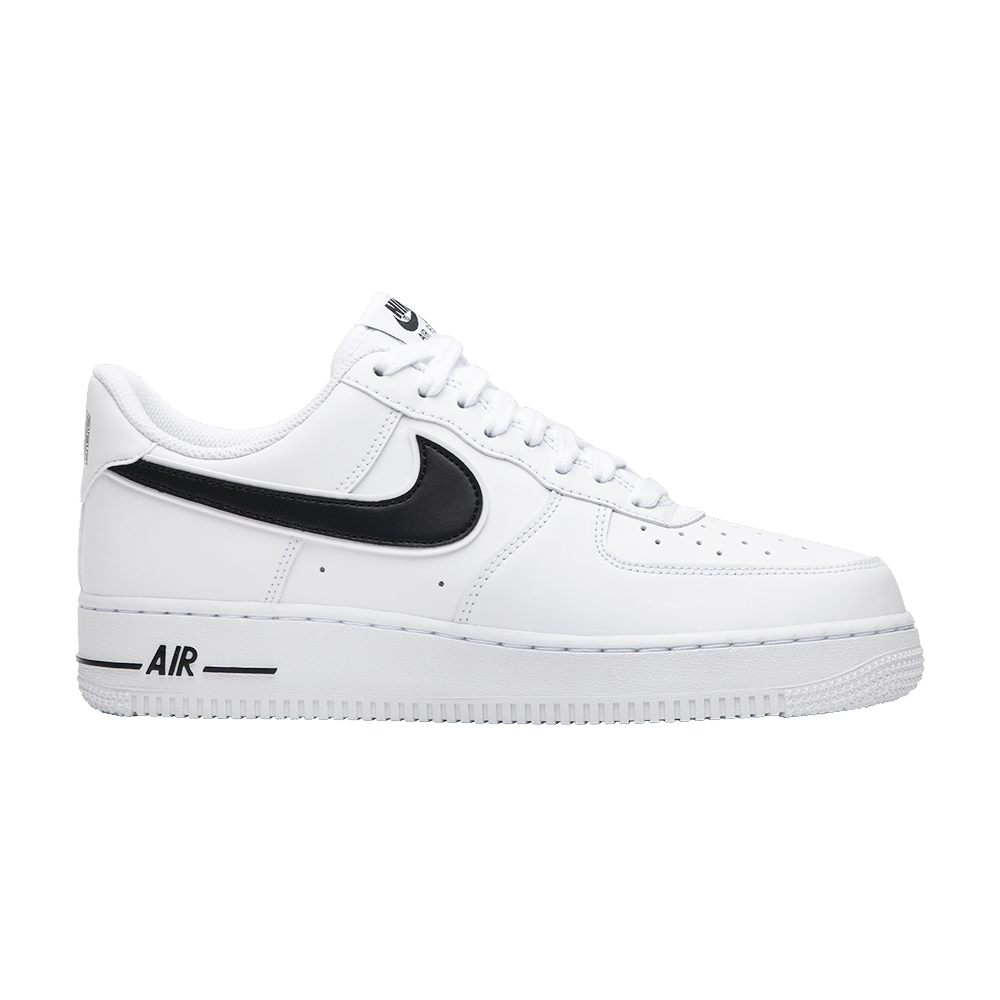 air force black with white tick